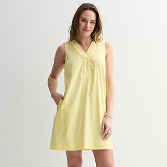 Petite Sonoma Goods For Life® Everyday Y-Neck Sleeveless Shift Dress