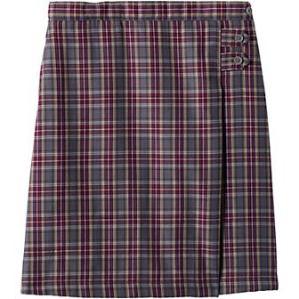 Girls 4-16 Lands' End Plaid Below the Knee A-line Skirt