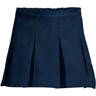 Girls 4-16 Lands' End Above the Knee Box Pleat Skirt