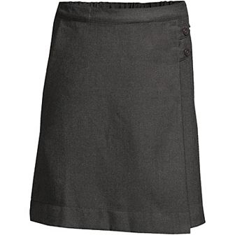 Girls 4-16 Lands' End Plus Solid Below the Knee A-line Skirt
