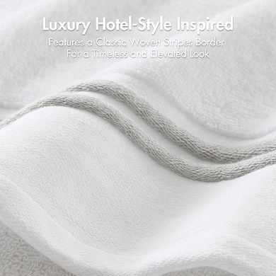 Madison Park Roan Border 6-Piece Bath Towel Set