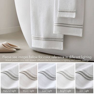 Madison Park Roan Border 6-Piece Bath Towel Set