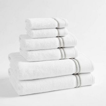 Madison Park Roan Border 6 pc Bath Towel Set