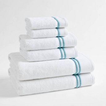 Madison Park Roan Border 6 pc Bath Towel Set