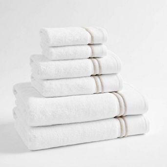 Madison Park Roan Border 6 pc Bath Towel Set