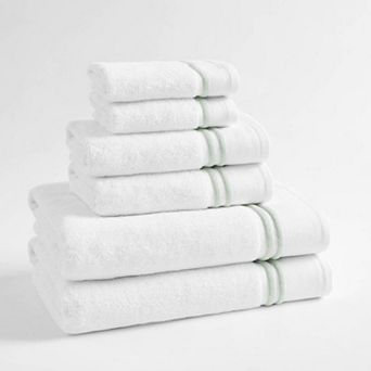 Madison Park Roan Border 6 pc Bath Towel Set