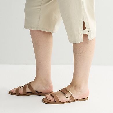 Plus Size Croft & Barrow® Pull-On Denim Skimmer Pants