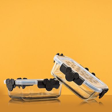 JoyJolt Disney's Mickey & Minnie Food Storage Set of 2