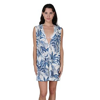 Women's Portocruz Sleeveless Zip Hoodie Dress Cover-Up