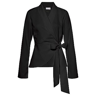 Lascana Women's Lapel Wrap Blouse