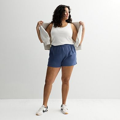 Juniors' Plus Size SO® Fleece Foldover Shorts