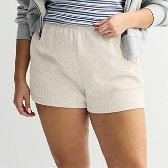 Juniors' Plus Size SO® Fleece Foldover Shorts