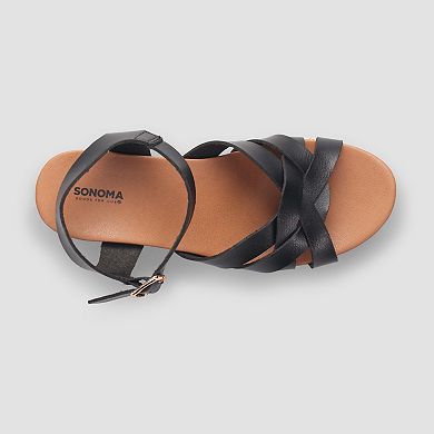 Sonoma Goods For Life® Neiomy Women's Cork Wedge Sandals