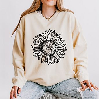 Simply Sage Market Sunflower Lightweight Garment Dyed Sweatshirt