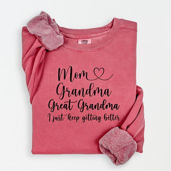 Simply Sage Market Great Grandma Trio Lightweight Garment Dyed Sweatshirt