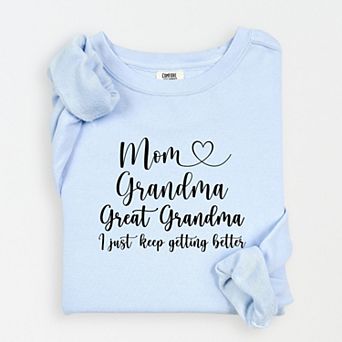 Simply Sage Market Great Grandma Trio Lightweight Garment Dyed Sweatshirt