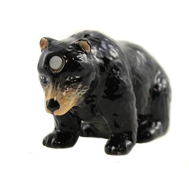 The Bull and Bear Battle Magnetic Ceramic Salt and Pepper Shaker Set 3.25 inches