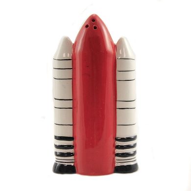 Space Shuttle Attractives Ceramic Magnetic Salt Pepper Shakers