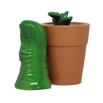 Green Thumb Gardening Ceramic Magnetic Salt and Pepper Shaker Set