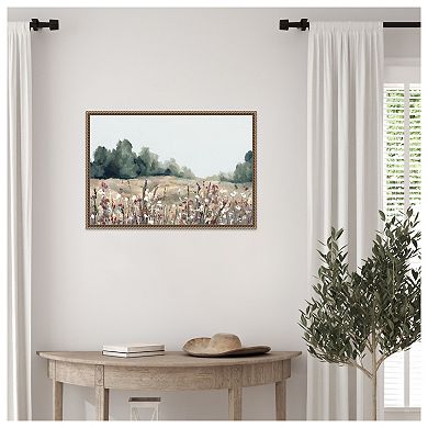 Muted Meadows by Hannah Dawson Framed Canvas Wall Art Print