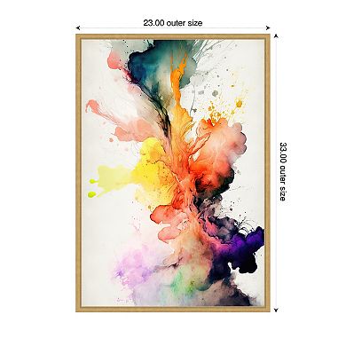 Mesmerizing Abstraction by Mauro Framed Canvas Wall Art Print