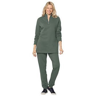 Woman Within Plus Size 2 pc Fleece Sweatshirt Set