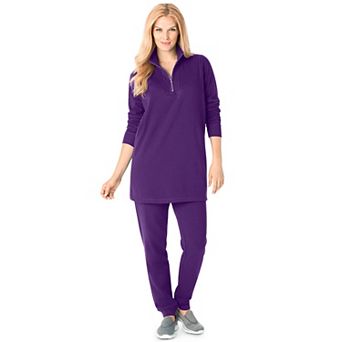Woman Within Plus Size 2 pc Fleece Sweatshirt Set