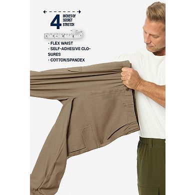 KingSize Men's Big & Tall Comfort Waist Cargo Pants