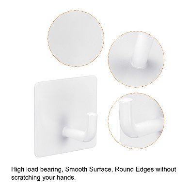 3Pcs Self Adhesive Wall Hooks, 304 Stainless Steel Sticky Hooks Hanger