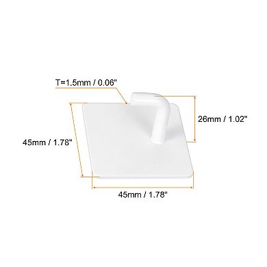 1Pc Self Adhesive Wall Hooks, 304 Stainless Steel Sticky Hooks Hanger