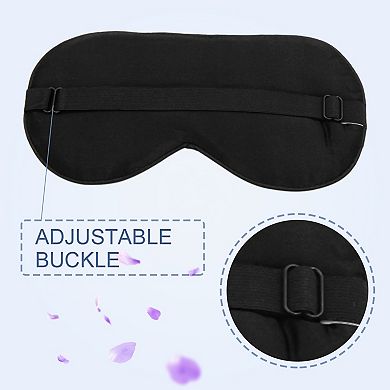 Soft Silk Travel Eye Rest Relax Eyes Pad Sleeping Shade Cover Blindfold