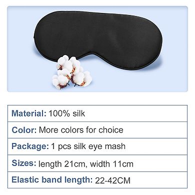 Soft Silk Travel Eye Rest Relax Eyes Pad Sleeping Shade Cover Blindfold