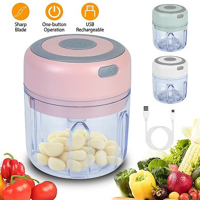 8.45oz Mini Electric Garlic Chopper