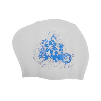Waterproof Floral Pattern Swim Cap for Women 1 pc