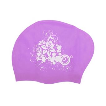 Waterproof Floral Pattern Swim Cap for Women 1 pc