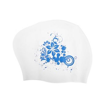 Waterproof Floral Pattern Swim Cap for Women 1 pc