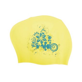 Waterproof Floral Pattern Swim Cap for Women 1 pc