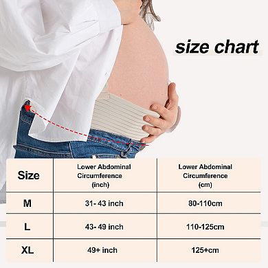 Pregnancy Belly Band, Maternity Belly Band with Adjustable Straps, Belly Bands for Pregnant Women