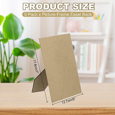 5 Pack Easel Back for Picture Frame, Replacement Picture Frame Easel Back DIY Photo Board