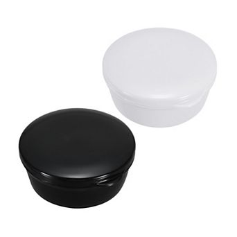 Travel Soap Container, 2 pc Round Soap Holder Portable Soap Case Box with Leakproof Lid for Bathroom