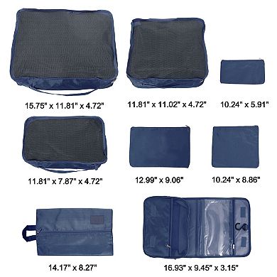 Zipper Design Packing Cube Set for Luggage 8 Pcs