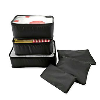 Zipper Design Packing Cube Set for Luggage 6 pc