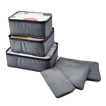 Zipper Design Packing Cube Set for Luggage 6 pc