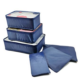 Zipper Design Packing Cube Set for Luggage 6 pc