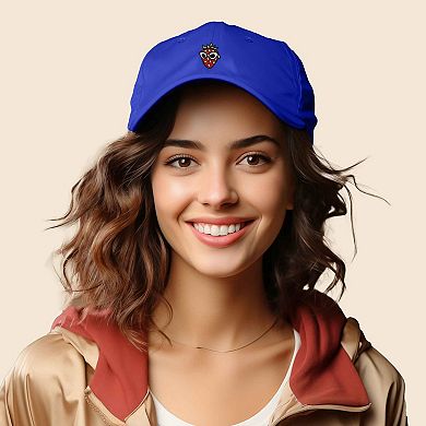 Dalix Strawberry Embroidered Casual Cap