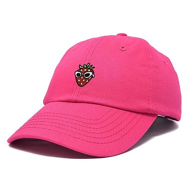 Dalix Strawberry Embroidered Casual Cap