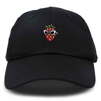 Dalix Strawberry Embroidered Casual Cap