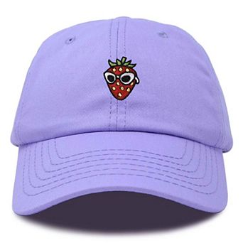 Dalix Strawberry Embroidered Casual Cap