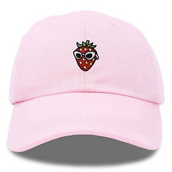 Dalix Strawberry Embroidered Casual Cap