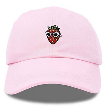 Dalix Strawberry Embroidered Casual Cap